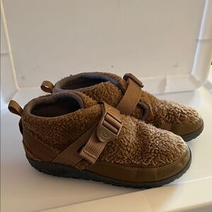 Chaco Cozy Brown Kids Slipper Shoes